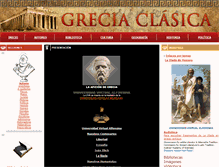 Tablet Screenshot of greciaclasica.org.mx